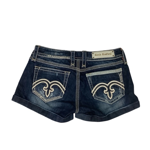 Rock Revival Pants - Rock Revival Alanis Jean Short HTF Sz 29 Blue